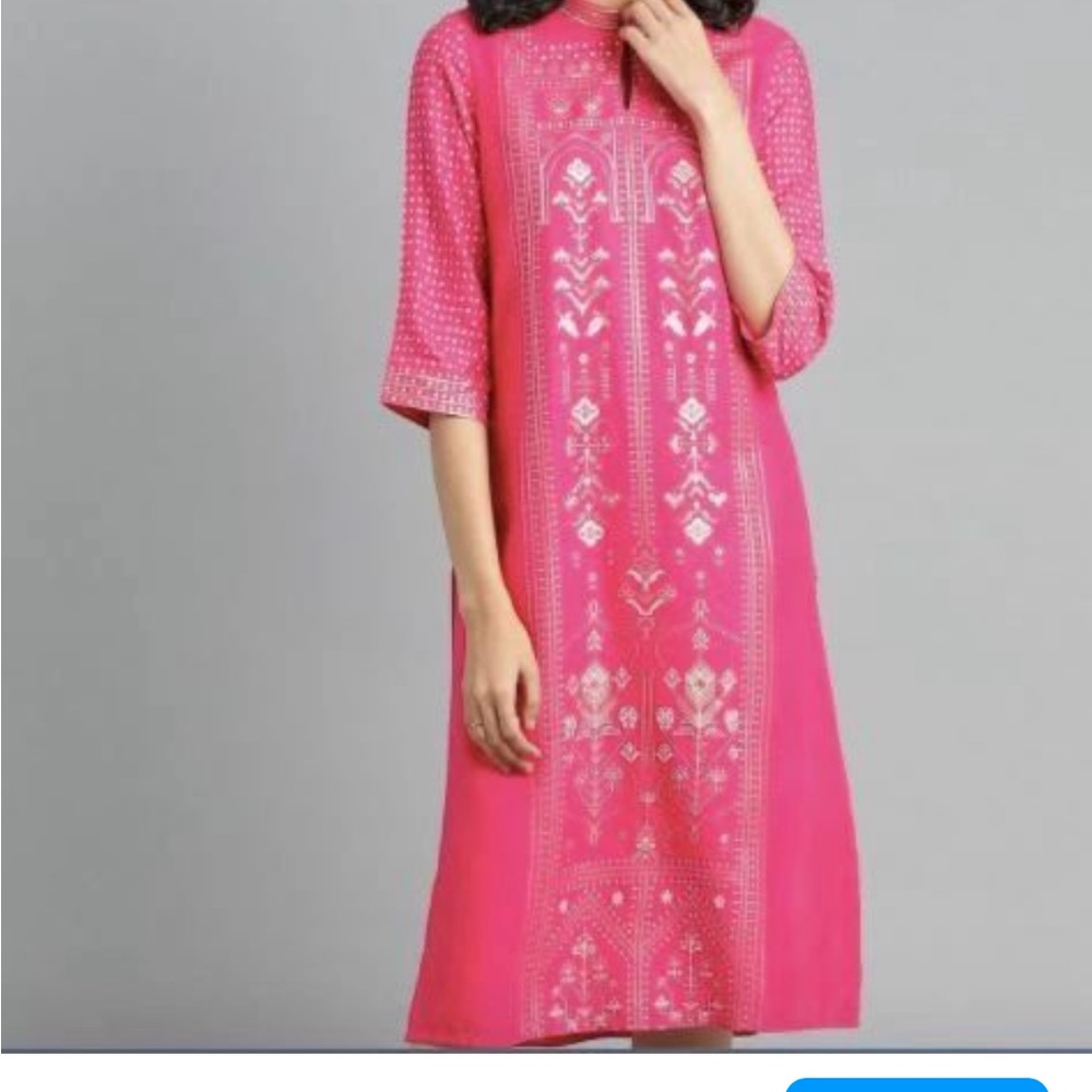 W kurti pink colour - Picture 1 of 11